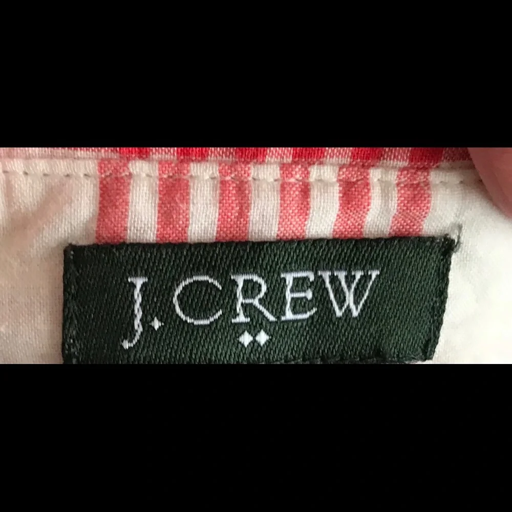 J.Crew Red White Plaid Pullover Shirt Long Sleeve Half Button Front Top XS